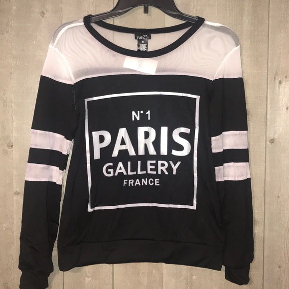 PARIS graphic long sleeve top - Picture 2 of 12